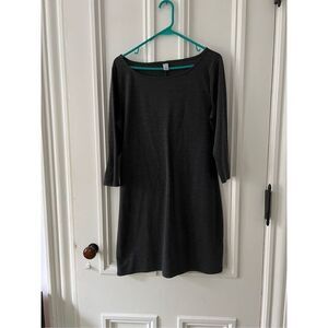 Old Navy heather gray long sleeve dress L